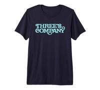 Three's Company Retro TV Show Logo T-Shirt Haut de Gamme