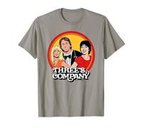 Three's Company Roommates Bande dessinée rétro Illustration T-Shirt