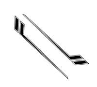 THREEYISS 2 Pièces Autocollant Voiture, pour Renault Master 2010-2020 Modifié Decal Décoration Voitures Véhicules Etanche,A
