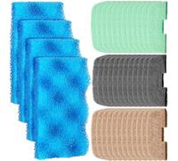 Threlaco Lot de 40 filtres d'aquarium compatibles avec le kit de filtre de rechange 106/107, y compris mousse éponge biologique, dissolvant d'ammoniac, phosphate/nitrite