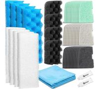 Threlaco Lot de 52 filtres de rechange compatibles avec les filtres d'aquarium Fluval 306/307