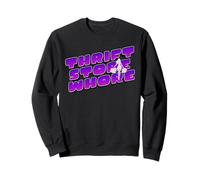 Thrift Store Putain rétro Souriant Shopping Vintage Sweatshirt