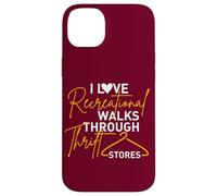 Thrifter Citation I Love Romantic Walks Through Thrift Stores Coque pour iPhone 14 Plus