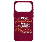 Thrifter Citation I Love Romantic Walks Through Thrift Stores Coque pour iPhone 17 Pro Max