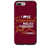 Thrifter Citation I Love Romantic Walks Through Thrift Stores Coque pour iPhone 7 Plus/8 Plus