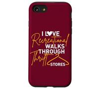 Thrifter Citation I Love Romantic Walks Through Thrift Stores Coque pour iPhone SE (2020) / 7/8
