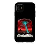 Thriller de Science-Fiction Alien Invasion du Nebraska Coque pour iPhone 11