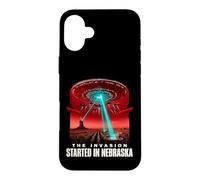 Thriller de Science-Fiction Alien Invasion du Nebraska Coque pour iPhone 16 Plus