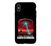 Thriller de Science-Fiction Alien Invasion du Nebraska Coque pour iPhone X/XS