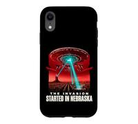 Thriller de Science-Fiction Alien Invasion du Nebraska Coque pour iPhone XR
