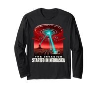 Thriller de Science-Fiction Alien Invasion du Nebraska Manche Longue