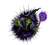 Thrilling Ghost Illusion, Halloween Window Clings, Witch Sticker Décor, 1pc | Spooky Ghost Witch Stickers, Alternative To Plain Décor, Creates Haunted Atmosphere For Living Room Bathroom Bedroom