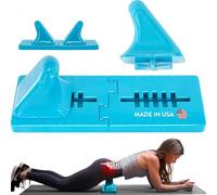 Thrival Hachoir à viande entièrement réglable Psoas, dos et hanche Flexor Muscle Release Tool pour tissus profonds, massage des points de déclenchement (bleu) - Fabriqué aux États-Unis