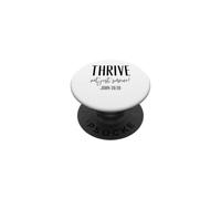 Thrive Not Just Survive John 10:10 Passage de la Bible chrétienne PopSockets PopGrip Adhésif