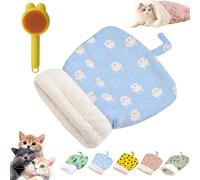 Thrivenget Cozy Pet Nest for Cats and Dogs, 360° Warm Semienclosed Soft Plush Pet Sleep Bags, 2 Sizes Soft Plush Feline Bed, Portable Pets Nest for All Seasons Indoors (C,18 * 22in)