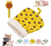 Thrivenget Cozy Pet Nest for Cats and Dogs, 360° Warm Semienclosed Soft Plush Pet Sleep Bags, 2 Sizes Soft Plush Feline Bed, Portable Pets Nest for All Seasons Indoors (B,18 * 22in)