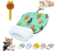 Thrivenget Cozy Pet Nest for Cats and Dogs, 360° Warm Semienclosed Soft Plush Pet Sleep Bags, 2 Sizes Soft Plush Feline Bed, Portable Pets Nest for All Seasons Indoors (E,18 * 22in)