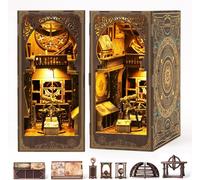 THRIVINGIVAN Kit de coin de livre pour adulte - Maison de poupée miniature 3D en bois avec capteur de lumière LED pour bibliothèque, décoration pour adultes et adolescents (musée d'astronomie)