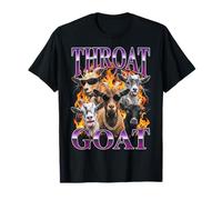 Throat Goat Funny Adult Humor Bootleg Y2K Graphic T-Shirt