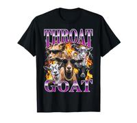 Throat Goat Funny Adult Humor Bootleg Y2K Graphic T-Shirt