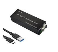 Throncom Adaptateur réseau USB de type C vers SFP Gigabit Ethernet, 100/1000base-X USB 3.0 vers Ethernet SFP compatible Windows Server/Windows/Linux/Mac OS Compact NIC