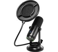 Thronmax M2P-BKIT Sur pied Micro de studio USB Type de transmission (détails):filaire pied, avec câble, avec pince, avec sacoche, avec bonnette anti-vent