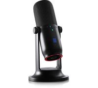 Thronmax Mdrill One Microphone Professionnel sur Pied pour Gaming/Streaming/Youtube/ASMR/PC/Podcast Micro Cardioide Omnidirectionnel Binaural Stéréo 3 Condensateurs 48 kHz 16 bit 032610 Noir