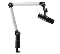 Thronmax-S5 Pied de microphone,Bras de microphone réglable rotatif à 360 °,pied de microphone à ciseaux,Support en acier inoxydable pour le microphone et gestion des câbles intégrée