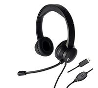 THRONMAX THX-20 USB Stereo Headset with Built-In Microphone and Adjustable Headband - Black