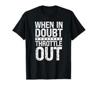 Throttle Out Big Rig Road Trucking Speed Humour Truck Driver T-Shirt