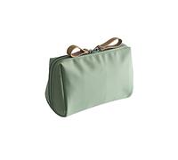 Throushine Noucadeaux Trousse Cosmétique De Couleur Unie avec Double Fermeture Éclair (Vert)