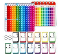 Throushine Sousoleil Cartes Flash de mathématiques et Tableau de Fidget Pop (Couleur Multiple)