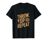 Throw Sip Repeat - Funny Hache Throwing T-Shirt Graphique avec Valeur