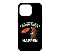 Throw Trees Funny Disc Golf Player Frisbee Sport Cadeau Coque pour iPhone 16 Pro