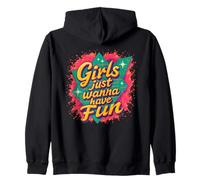 Throwback Girls Just Wanna Have Fun Costume rétro années 80 Sweat à Capuche