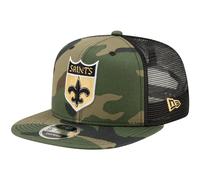 Throwback New Orleans Saints Mesh 9Fifty Snapback Cap wood