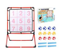 Throwing Game - PP Cloth, 95 cm, Nine-Square Ball Game, Foldable Design | Interactive Toy, Educational Games For Backyard Play, Garden, Playground, Indoor Fun, Holiday Activities, Kids, Adults