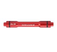 Thru Assie Hub 15x100mm à 9x100mm alliage en aluminium compact adaptateur d'attelage léger et compact pour les réparations du vélo (Rouge)