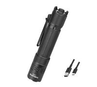 ThruNite Lynx Lampe de poche tactique rechargeable - 3100 lumens - Longue portée d'éclairage de 417 m - Charge USB-C avec fonction de décharge - Lumière extérieure étanche IPX-8