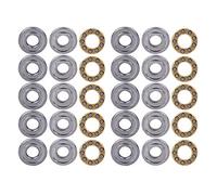Thrust Ball Bearing Set of 10 | High Accuracy Miniature Bearings for Machinery / 3D Printers/RC Devices | Low Friction Steel Bearings F2.5-6M F3-8M F4-9M F4-10M (F4-10M 4 * 10 * 4mm)
