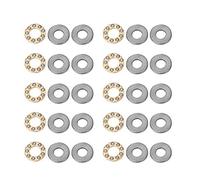 Thrust Ball Bearings 10pcs Set | High Accuracy F7 Series 7mm Steel Bearings | Miniature Bearings for Machinery/Equipment/DIY Projects | Low Friction & High Speed Performance (F7-17M 7 * 17 * 6mm)