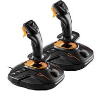 Thrustmaster Joystick T.16000M Space Sim Duo pour simulateur de vol PC Noir/Orange