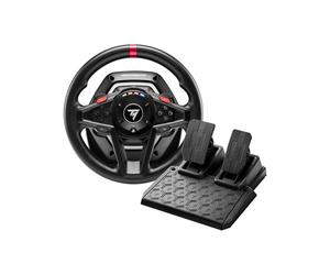 Thrustmaster T128 Volant PC/PS4/PS5 USB, Retour de Force Hybrid Drive, Angle 900°, Pédalier T2PM Magnétique, 13 Boutons, Noir