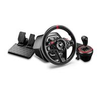 Thrustmaster T128 X - Volant, pédales, levier XBOX et PC | Retour de force hybride, rotation 900°, pédales de course, boîte 7 rapports, palettes magnétiques, simu conduite