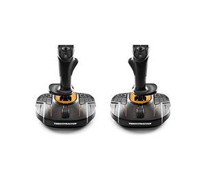 Thrustmaster T16000M FCS Space Sim Duo - Joystick Simulation de Combat - PC | Deux joysticks, effet Hall, 32 boutons programmables, ergonomie optimisée, manette des gaz intégrée, ambidextre