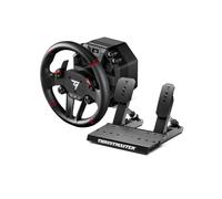 Thrustmaster T598 Volant + Pédales USB PC/PS4/PS5, Retour de Force, Boîtier Métal, Câbles inclus, Alimentation Secteur, Windows 10/11, Noir/Rouge