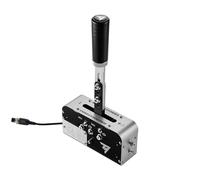 Frein à main progressif et boîte de vitesses séquentielle Thrustmaster pour PC PS5 PS4 Xbox Series XS et Xbox one Argent et Noir