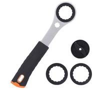 Thryvix Outil Centerlock e Pédalier, Outil BB, Manche en Acier, Poignée Caoutchouc, Compatible avec Shimano Hollowtech II, BB9000, BBR60, Réparation Vélo Maison ou Atelier