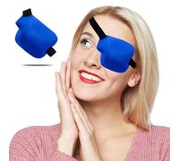 THSIREE Cache-œil 3D pour adultes et enfants, cache-œil médical 3D pour amblyopie paresseux pour œil gauche, bleu