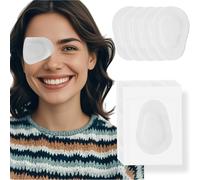 THSIREE Lot de 20 patchs adhésifs jetables et respirants pour enfants, pour amblyopie, sans latex, 7,5 x 5 cm, blanc